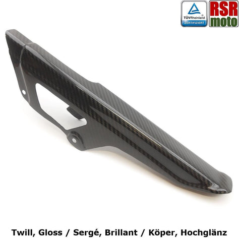 Kawasaki ZX6R 03-04, Z750 04-06, Z1000 03-06 100% Carbon Kettenschutz.