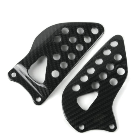 Suzuki GSXR600 750 Carbon Fersenschutz Heel Plates Repose Pieds 1